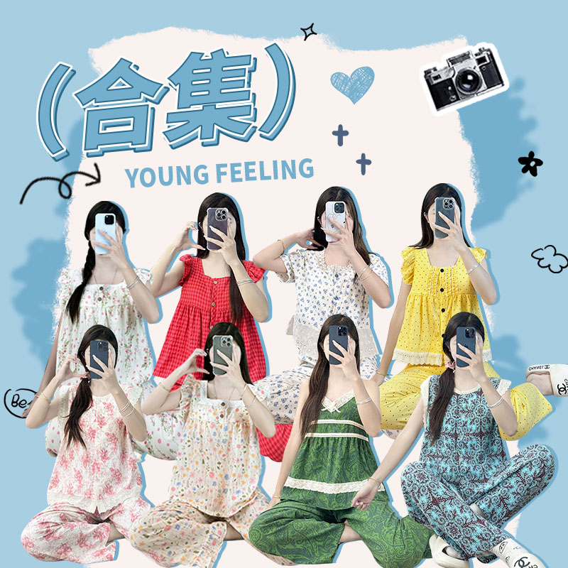 睡衣女夏季短袖卡通甜美可爱外出2025年新款家居服套装【HN】1