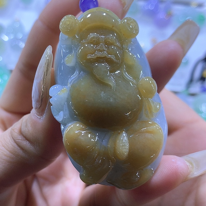 翡翠颈饰未镶嵌天然翡翠A货吊坠