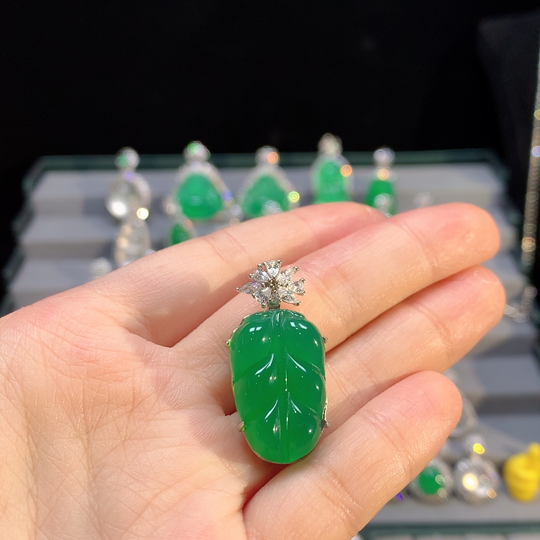 玛瑙/玉髓银S925镶嵌颈饰