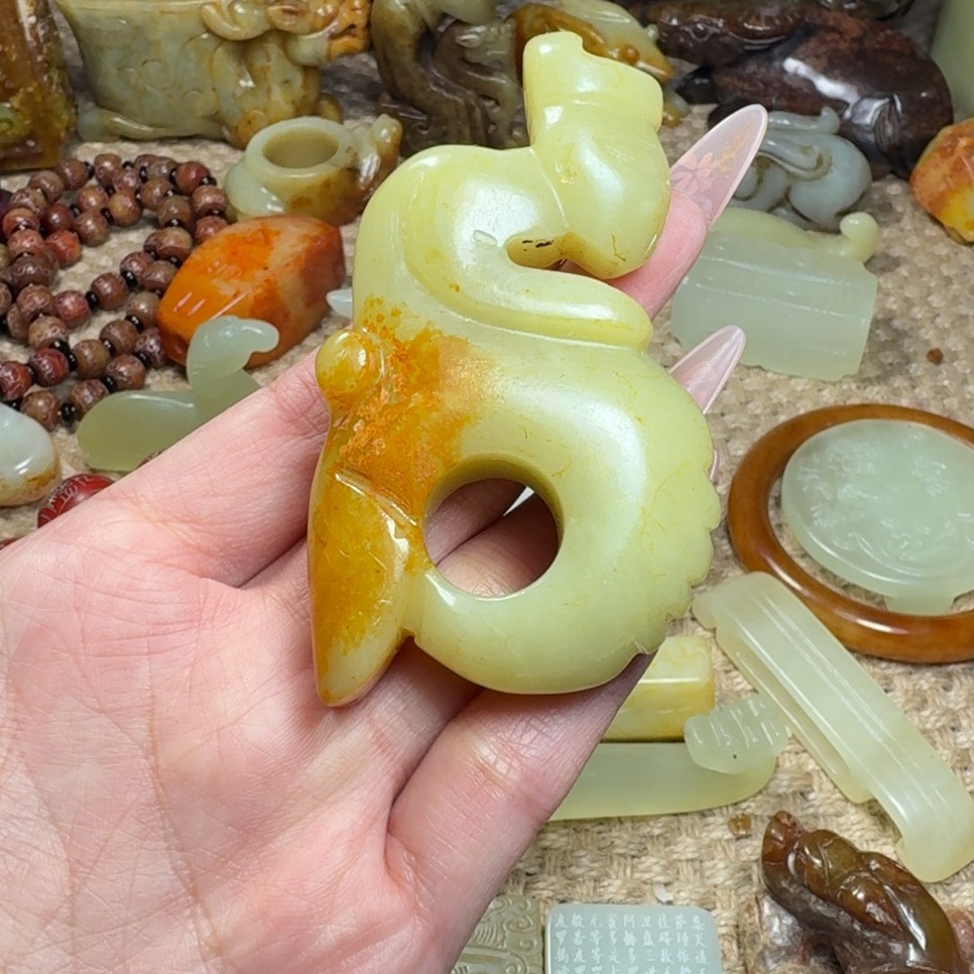 白玉菩提吊坠挂件