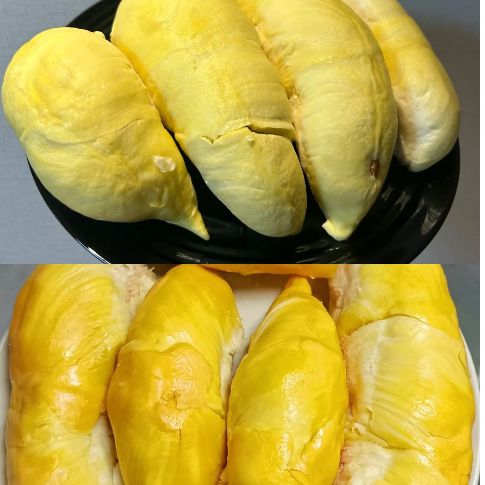新鲜榴莲金枕+黄金普雅双拼纯果肉核小1kg-2kg榴莲同城配金枕黄金普雅泰国菲律宾