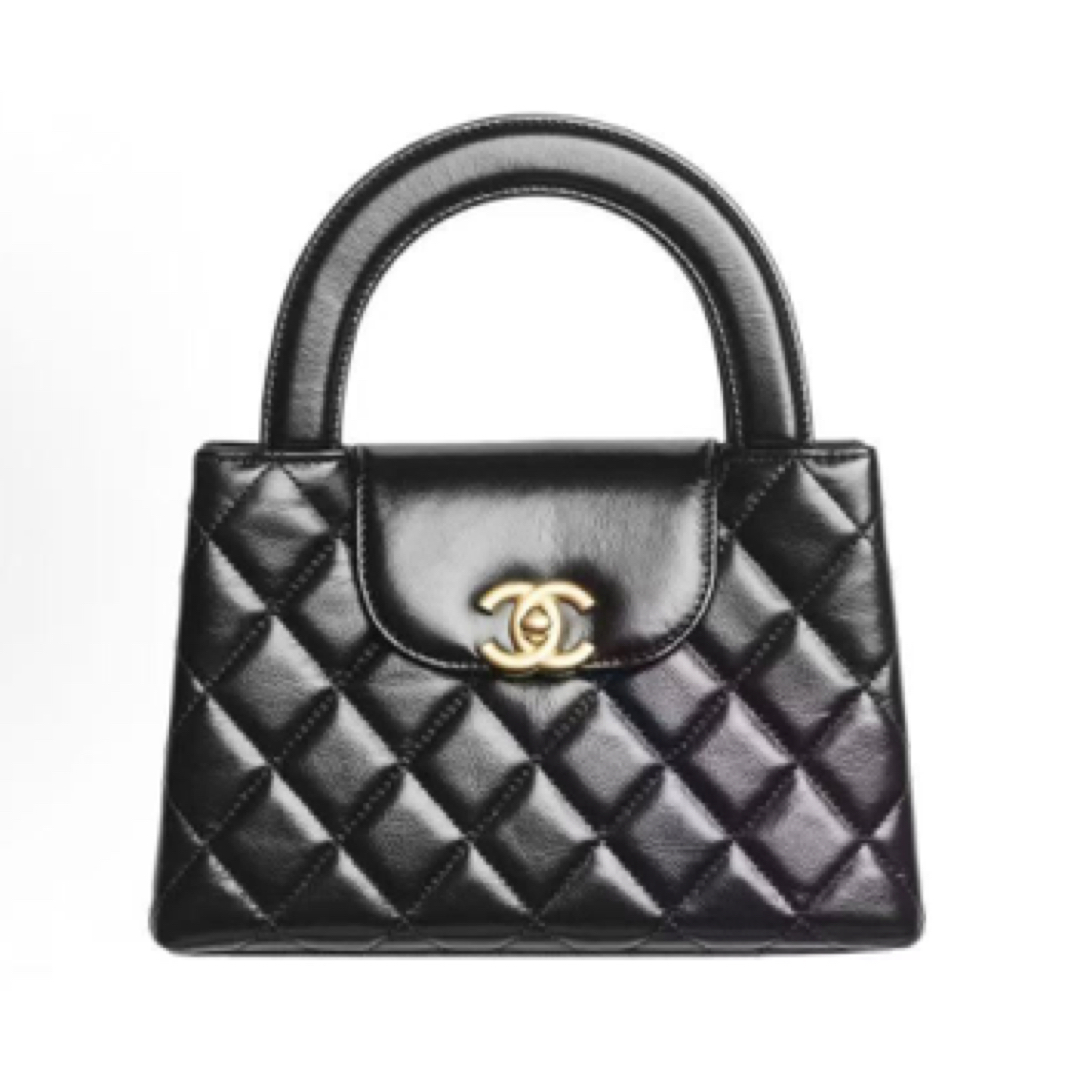 99新 Chanel/香奈儿 kelly 黑金 芯片款/JWC61