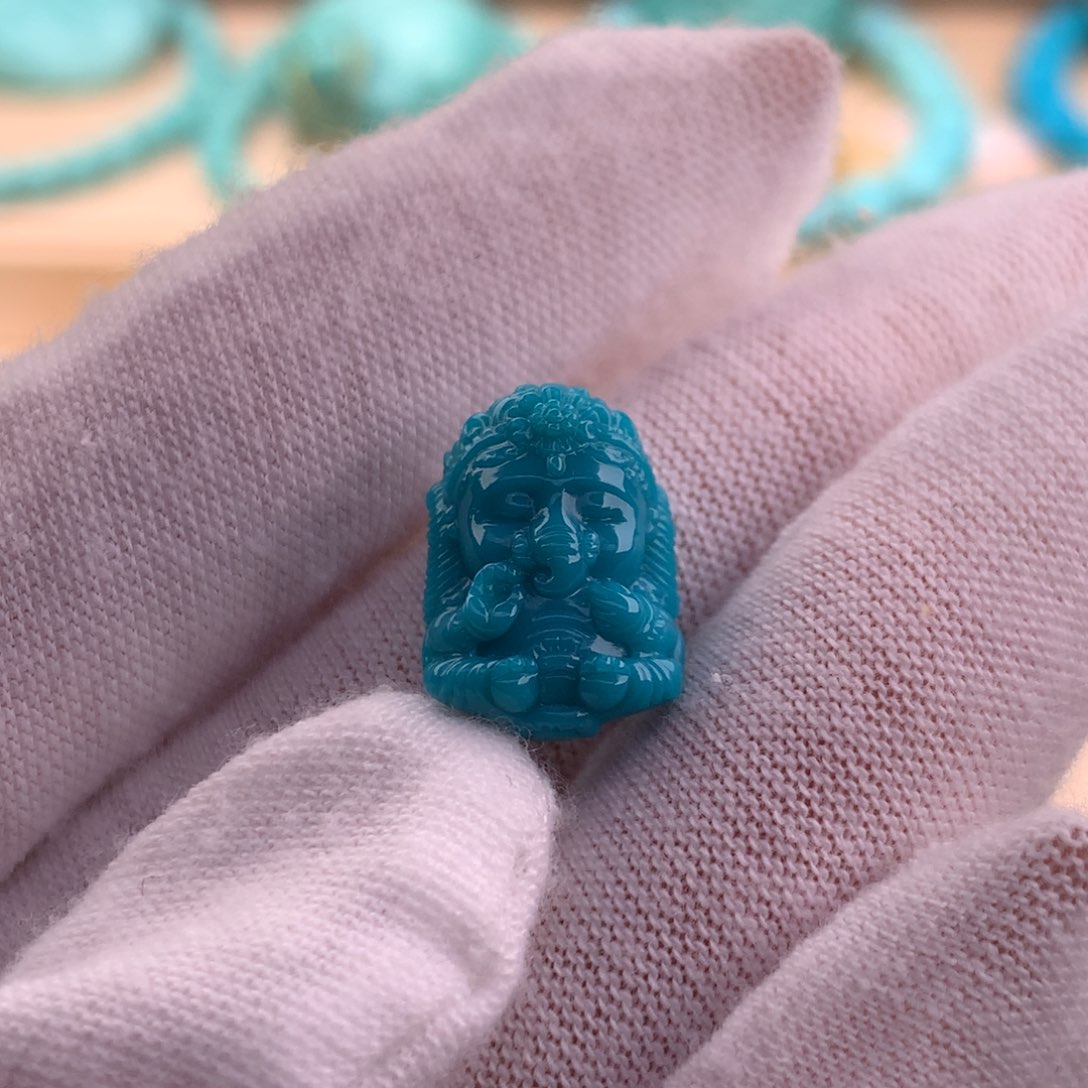 绿松石珠宝奇石未镶嵌11.3×15.8×8.1