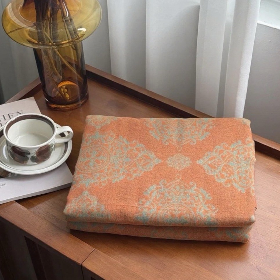 亲肤有氧双层纱四季款轻奢高级感透气舒适床单-花辞树200*240cm