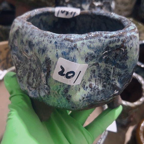 红陶粗陶花盆手工