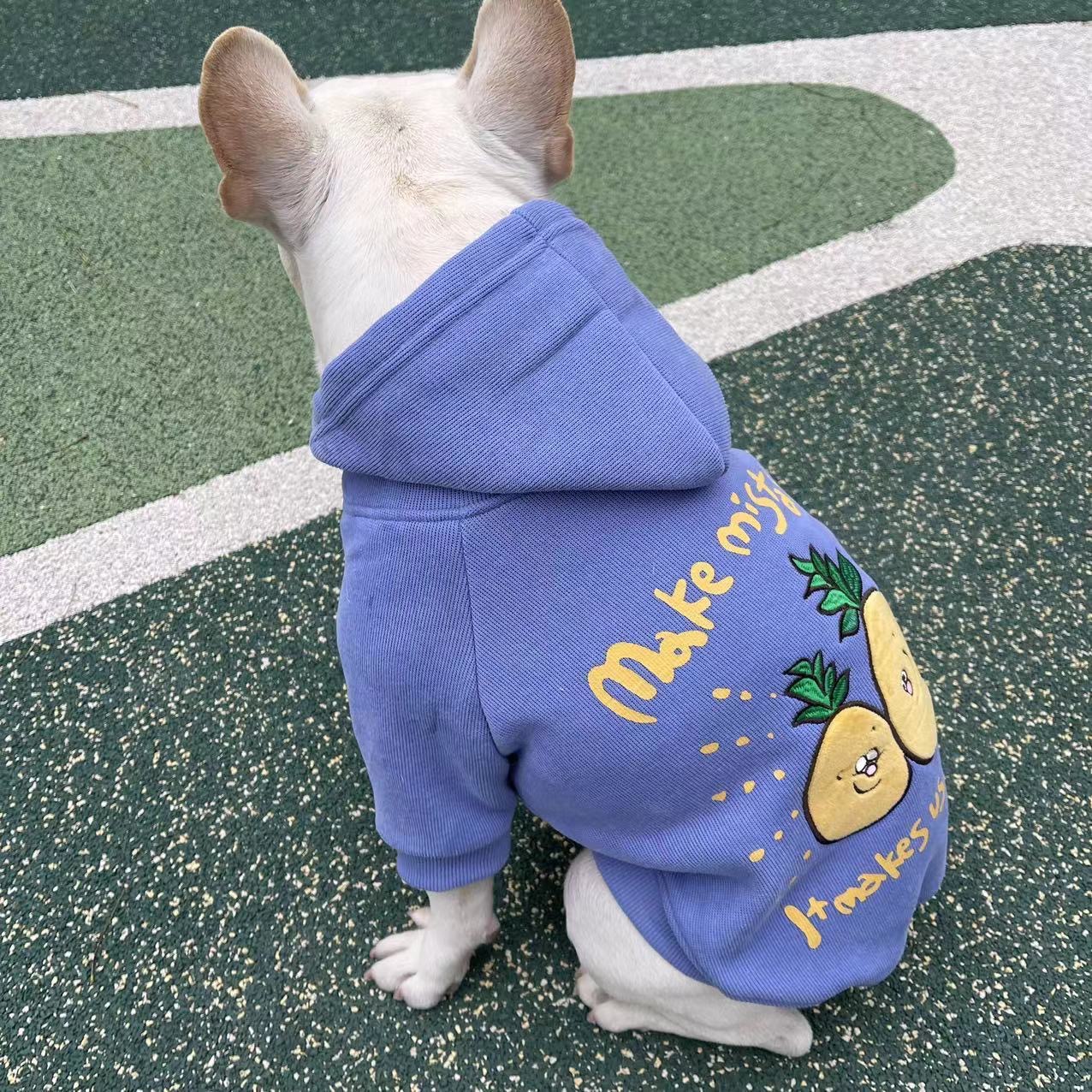 秋冬款宠物狗狗法斗衣服加绒加厚保暖恶霸巴哥斗牛柯基衣服防掉毛