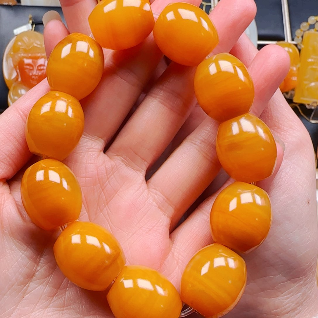 石英质玉（黄龙玉）1未镶嵌圆*