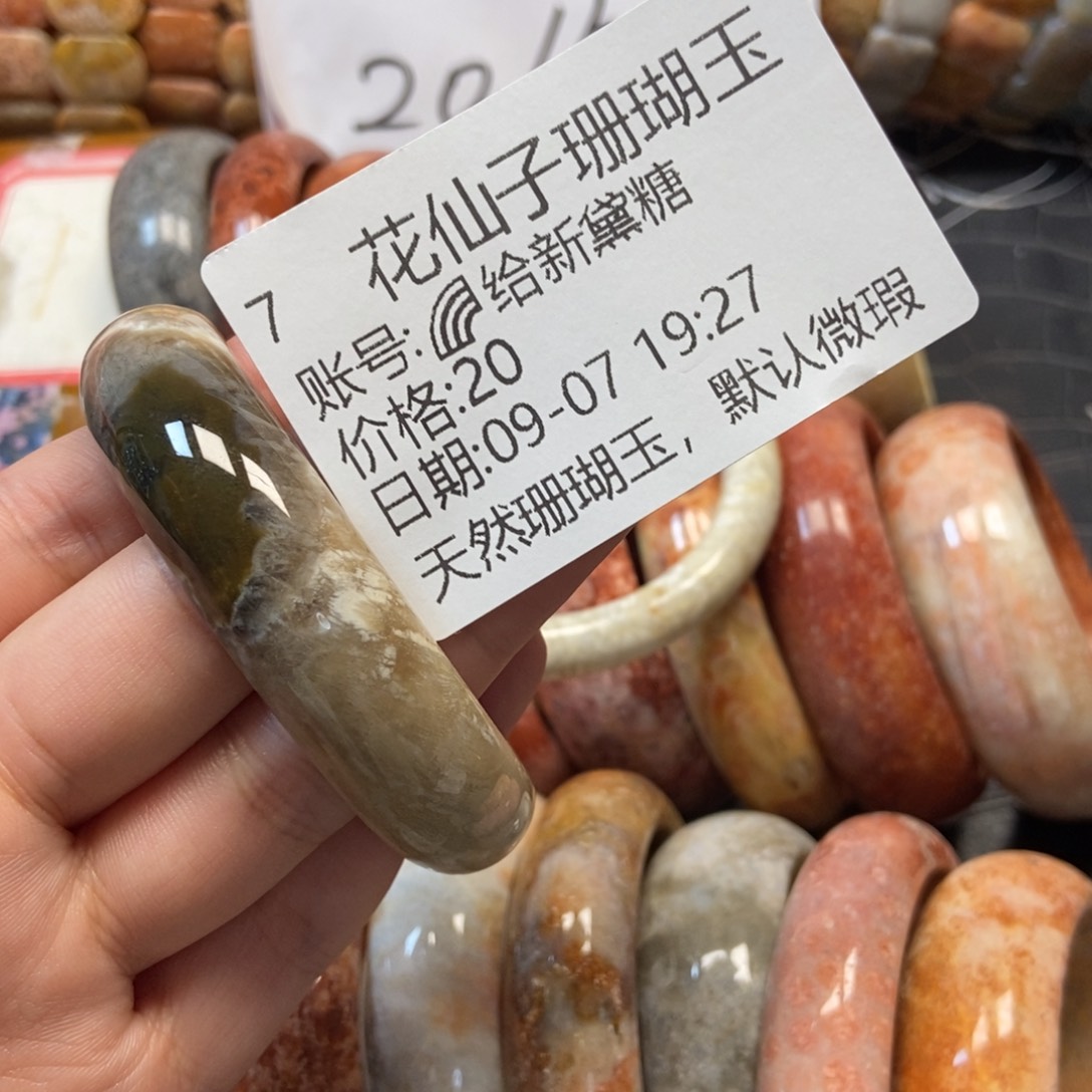 ****糖未镶嵌硅化珊瑚（珊瑚玉）珠宝半成品7