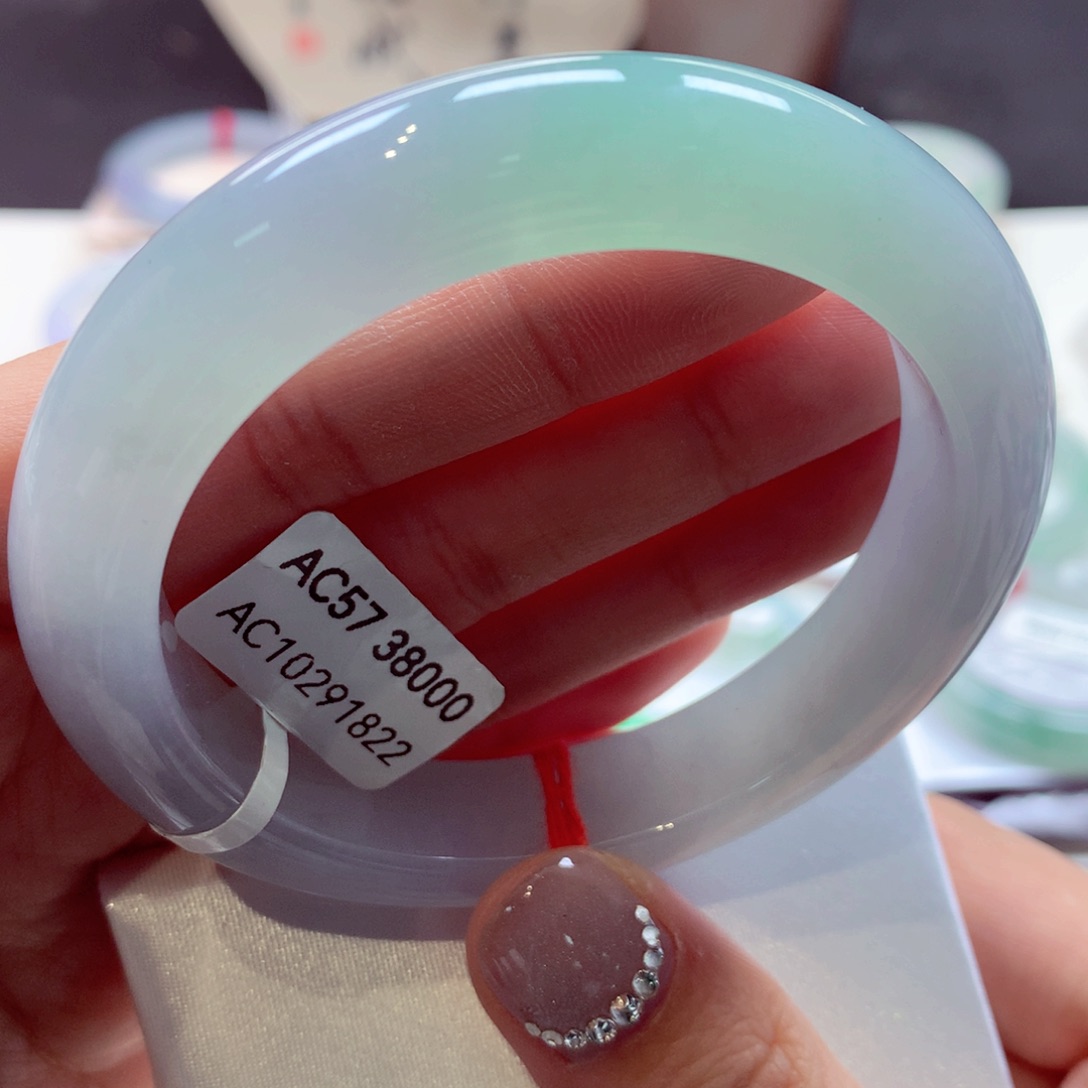 翡翠手镯未镶嵌51正圈77