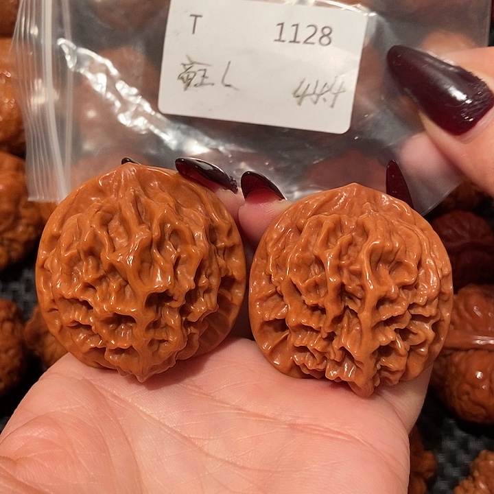 吊坠文玩核桃帝王龙鳞文44