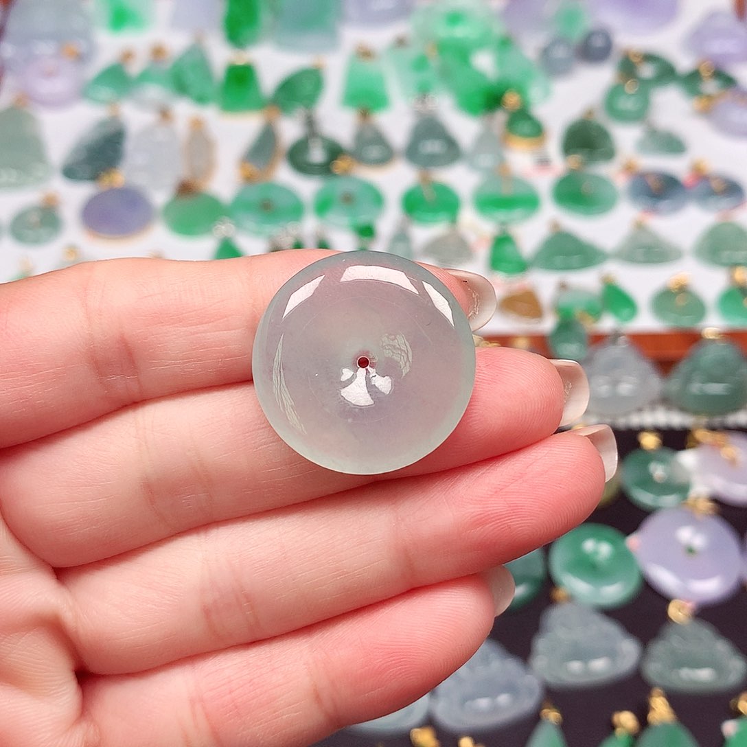 翡翠颈饰未镶嵌天然翡翠A货