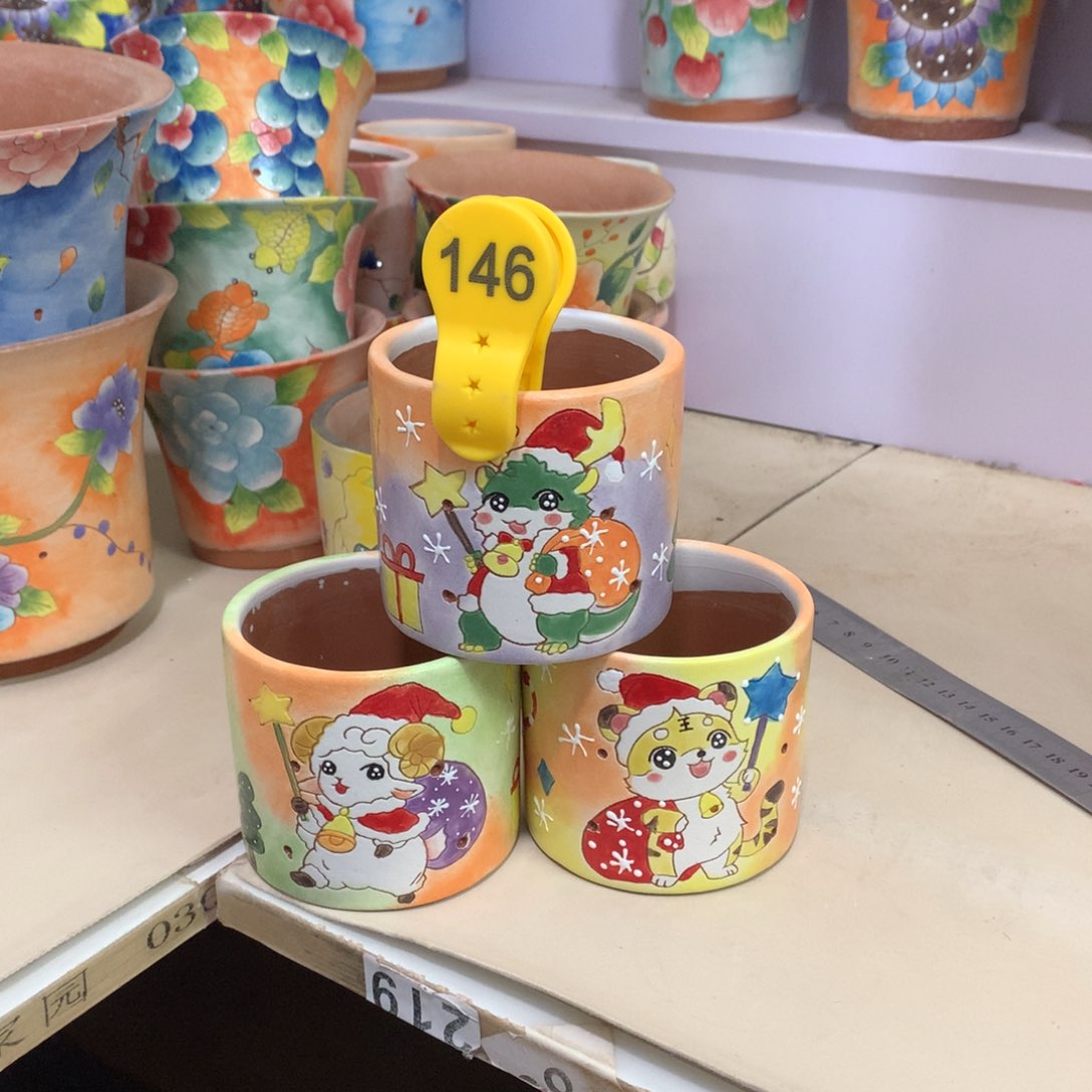 ?**?福利花盆，手绘花盆