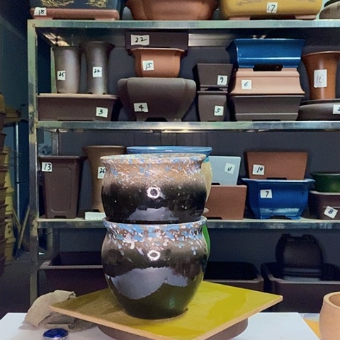 红陶宜兴紫砂花盆