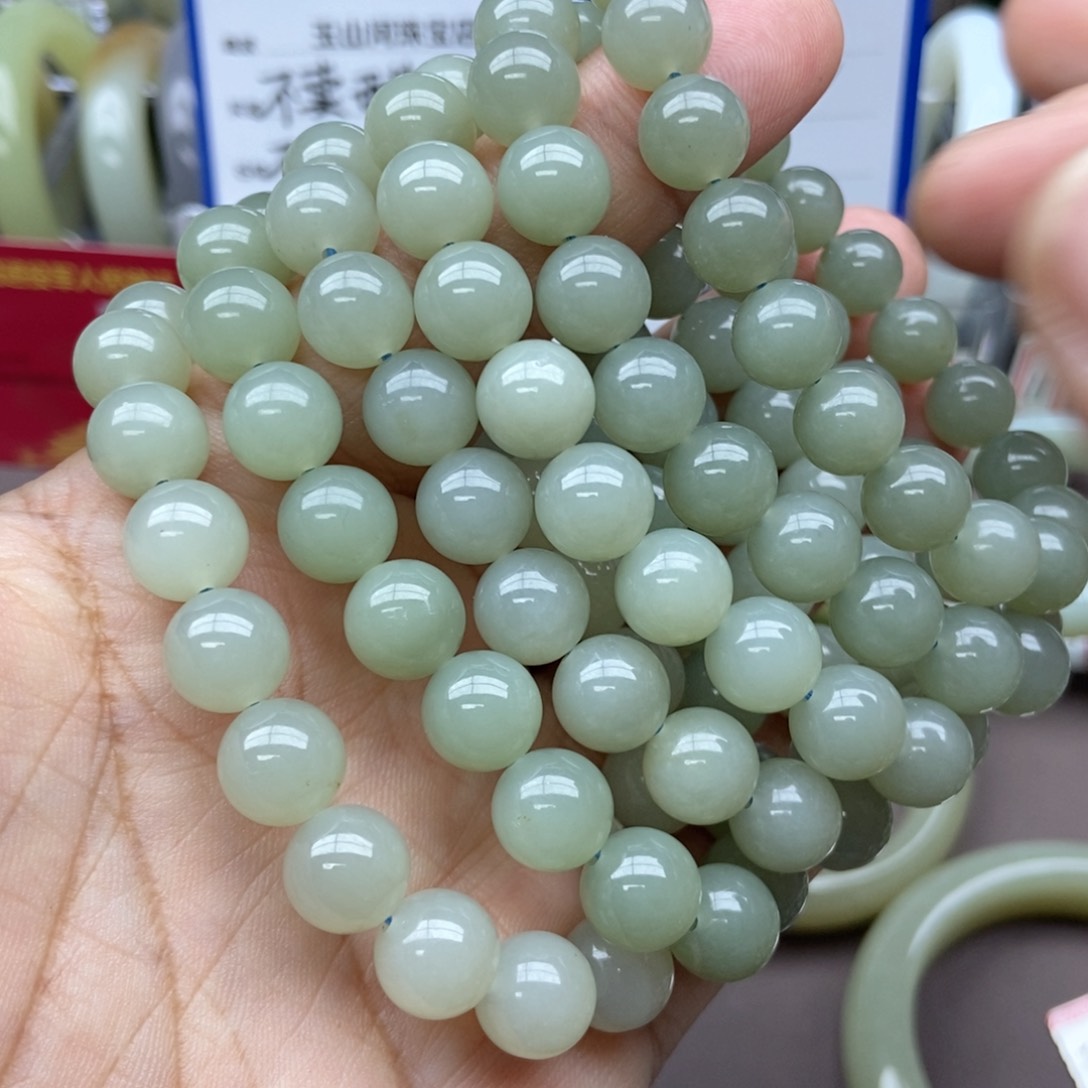 和田玉手串未镶嵌99