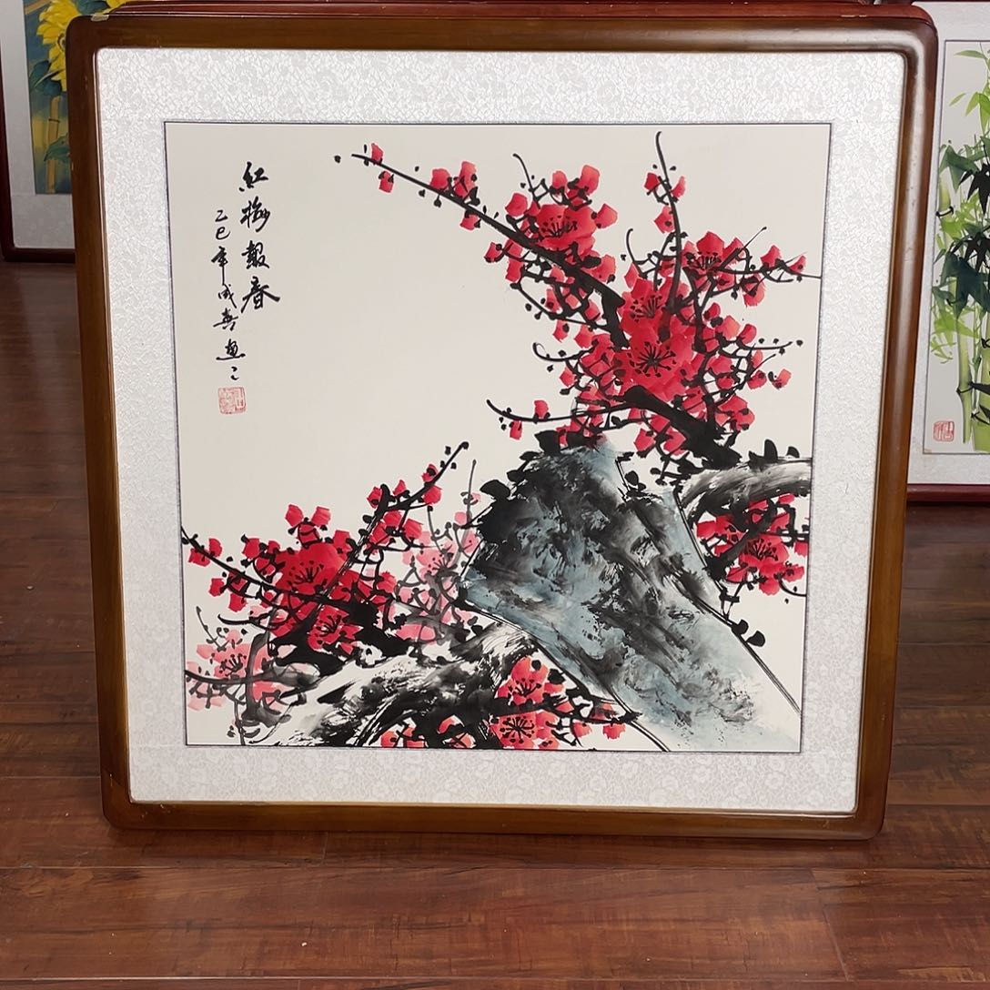 国画带框尺寸63*63厘米