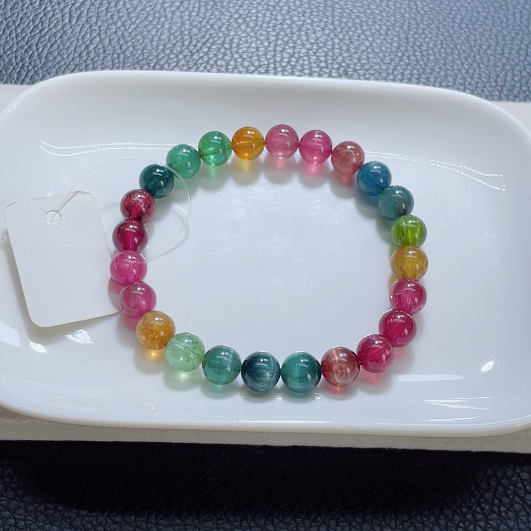 碧玺未镶嵌手链8.3mm