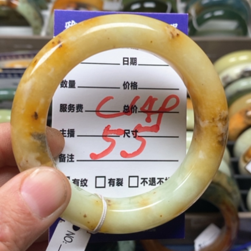 【闪购商品】蛇纹石玉手镯未镶嵌