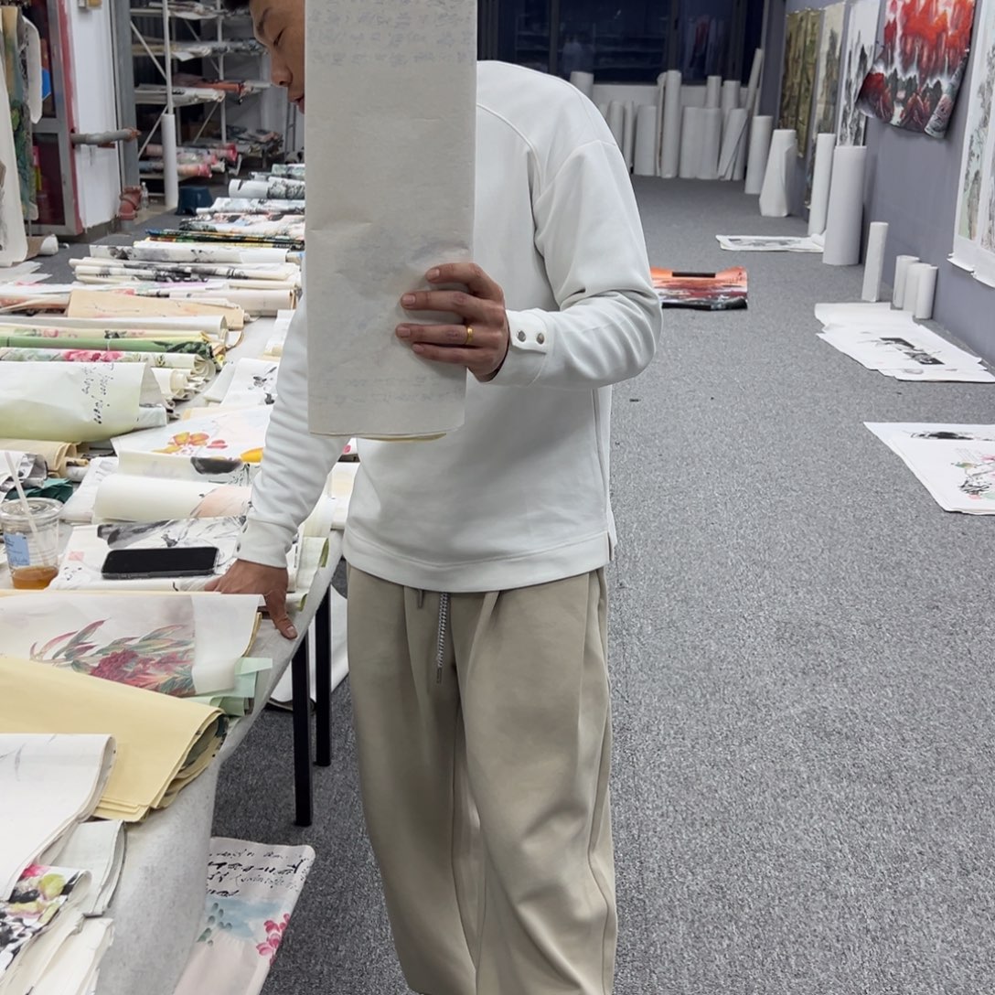 国画纯手工制作的