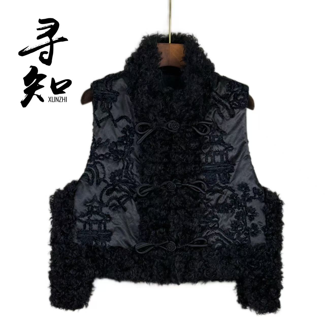 寻知·朱总原创设计XZM352J墨韵​中式棉马夹