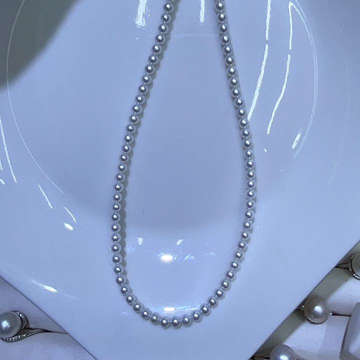 淡水珍珠颈饰银S925镶嵌⭐