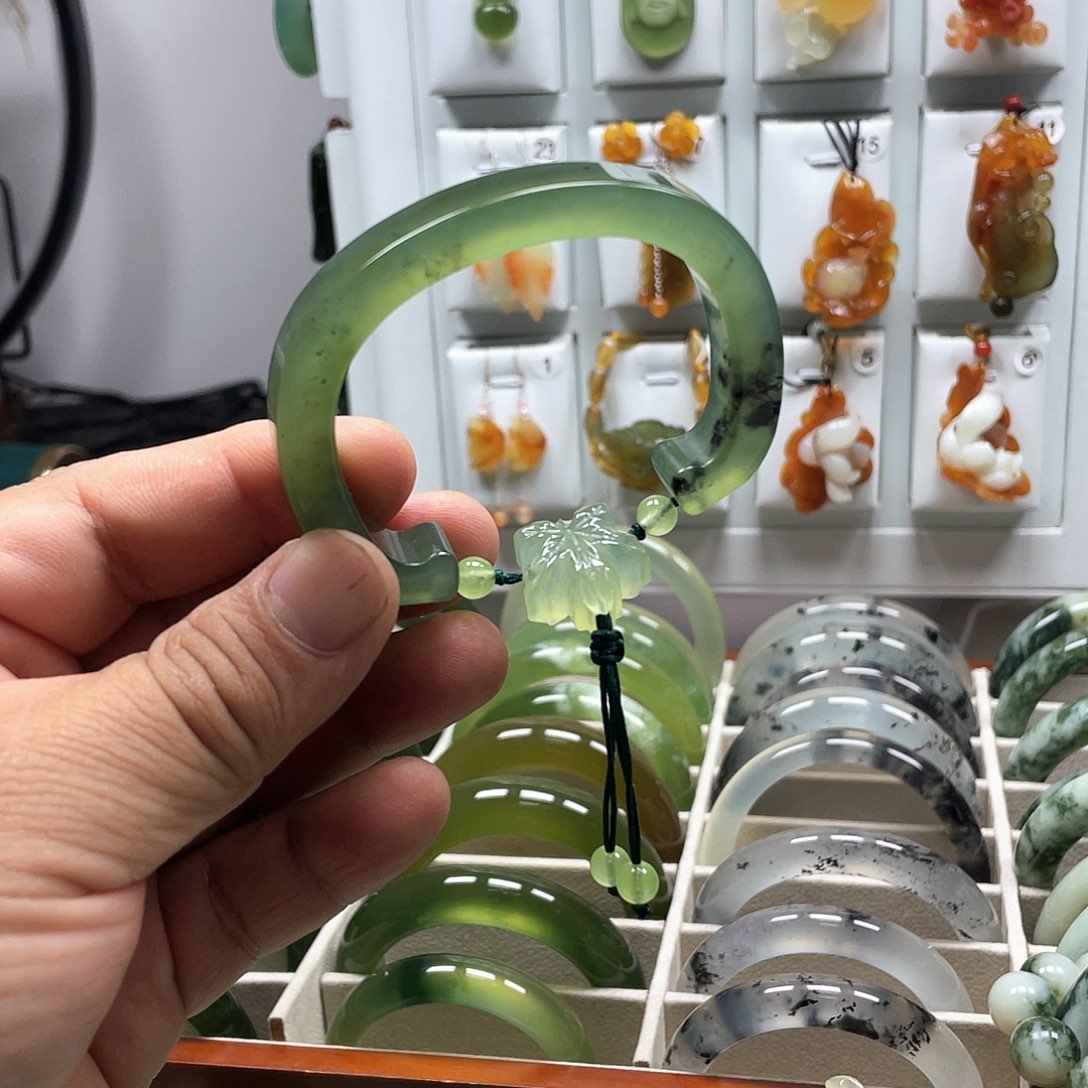 蛇纹石玉合金手镯