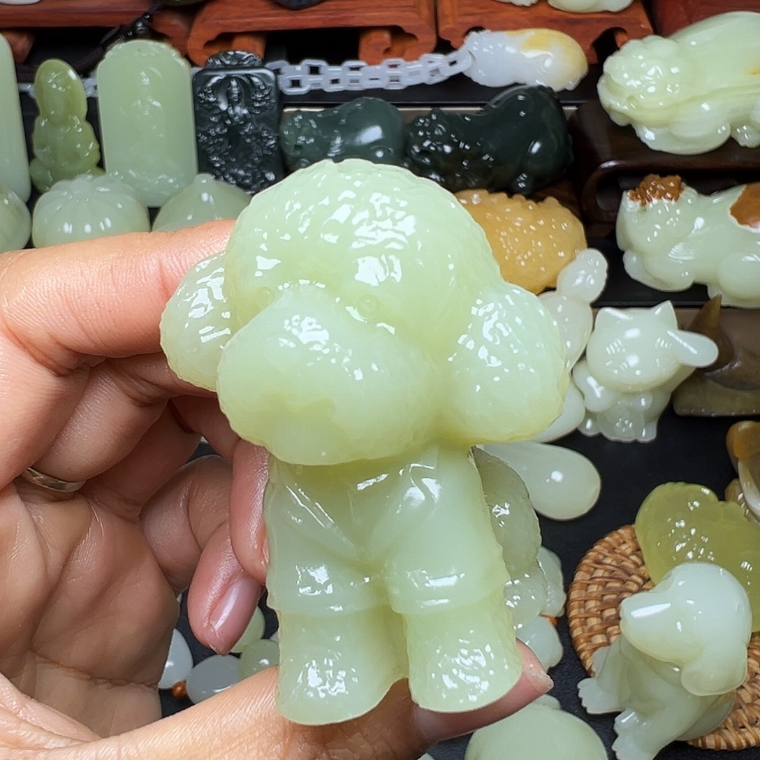 四***姐软玉未镶嵌把件新疆天然精品料子
