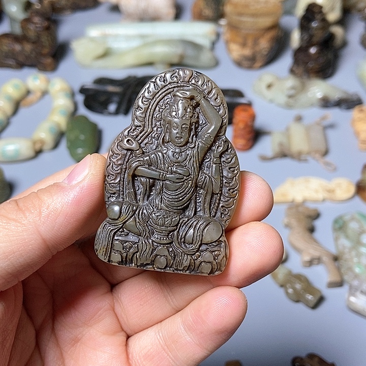 和田玉未镶嵌颈饰68