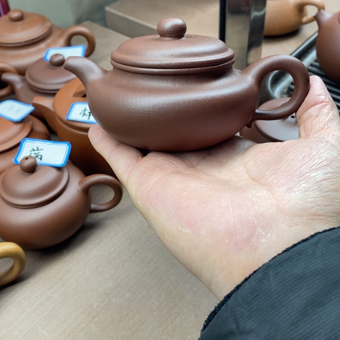 紫砂茶壶大*紫砂壶仿古微瑕