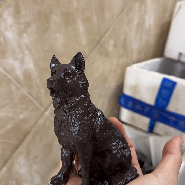 木黑檀木15狼狗一只