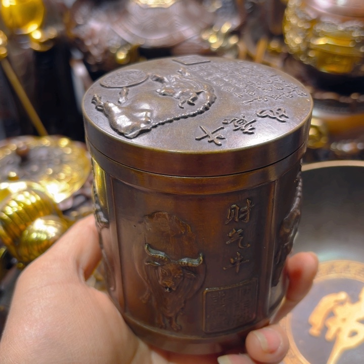 铜器摆件收收藏藏