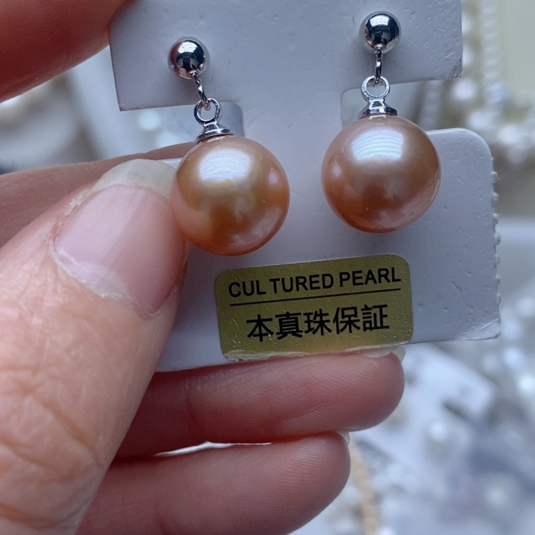 未镶嵌耳钉淡水珍珠