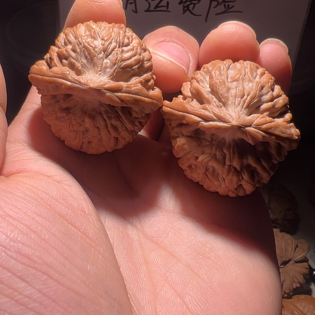 文玩核桃把件37尺全品莲花