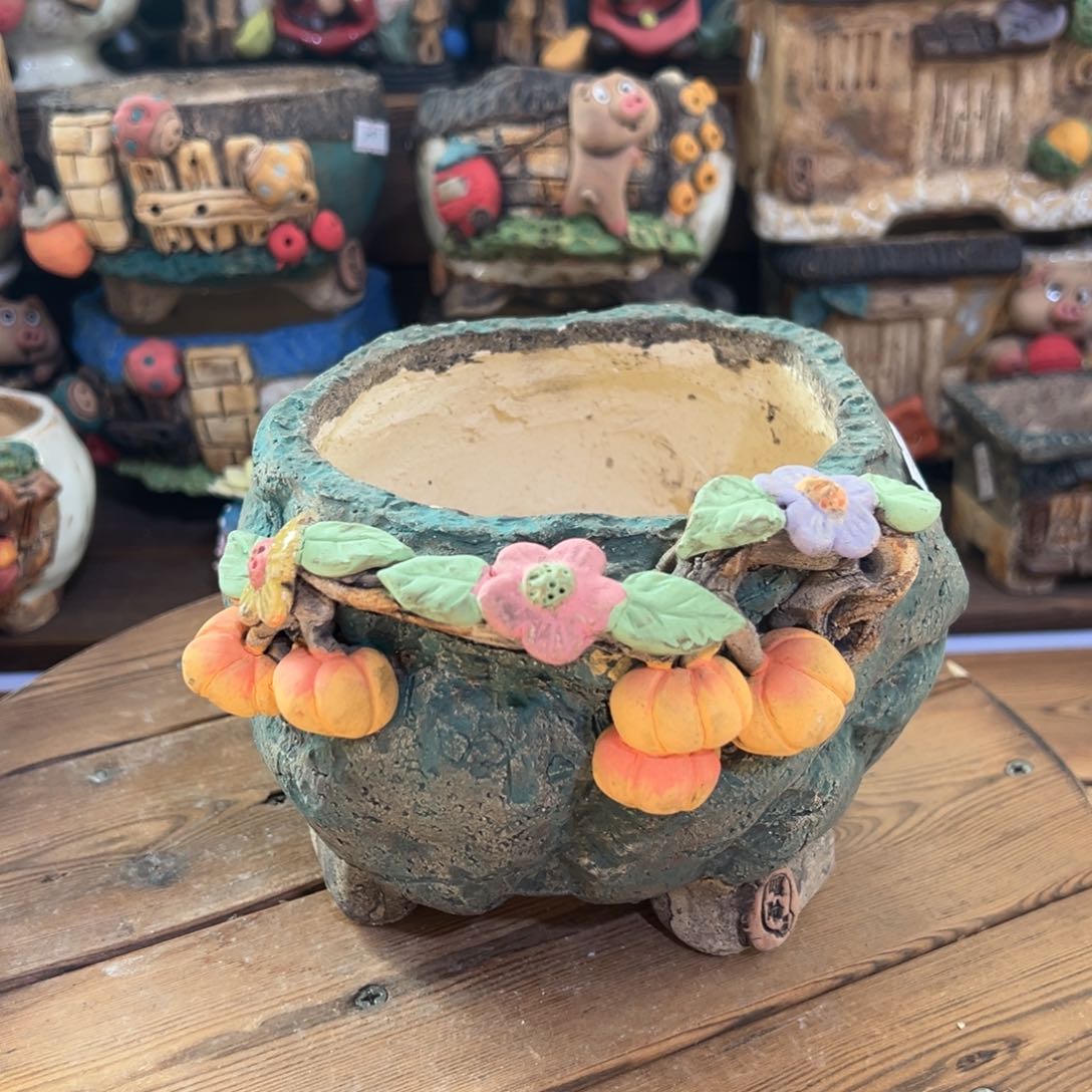 红陶嘻哈多肉花盆