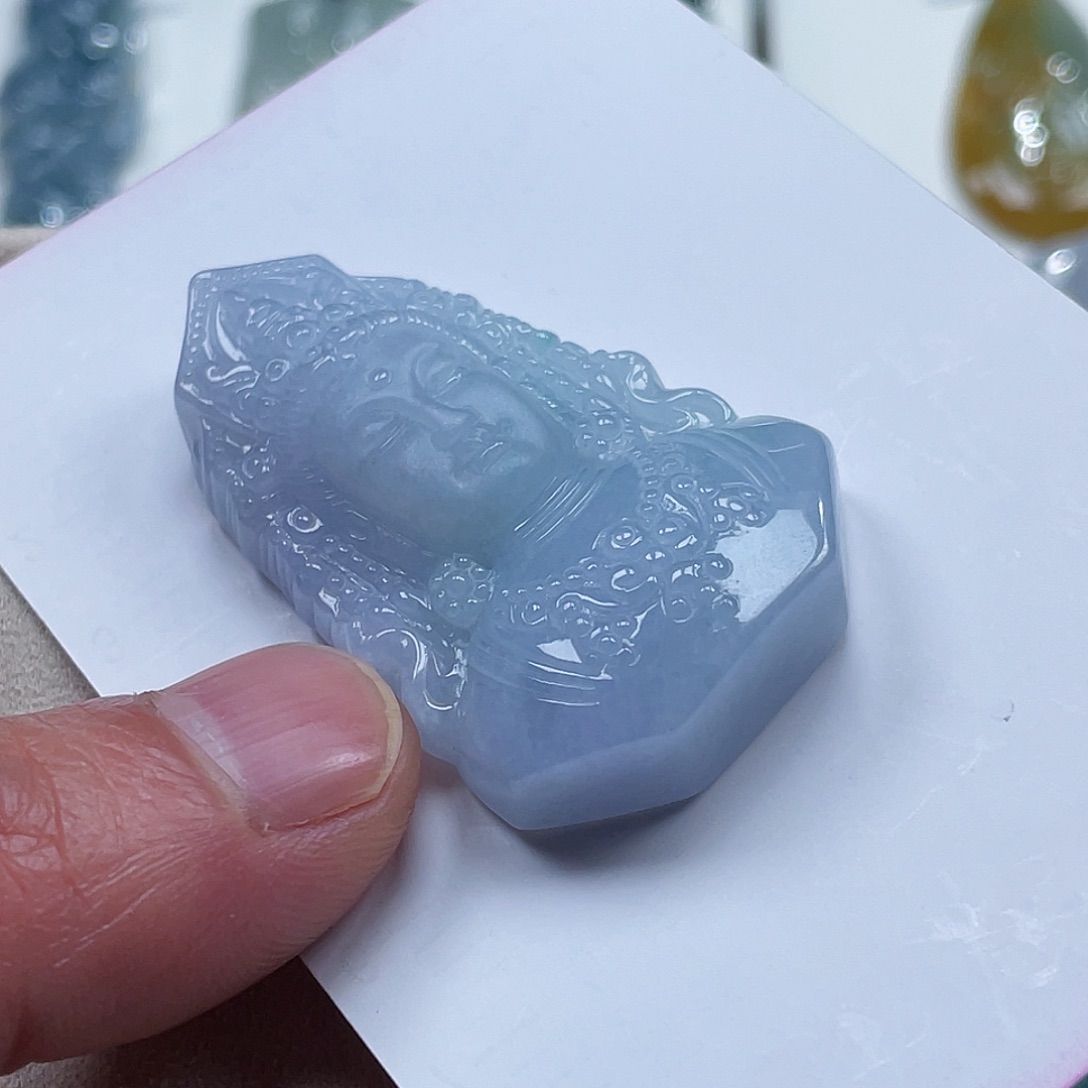 翡翠颈饰未镶嵌乌**！缅甸天然A货翡翠