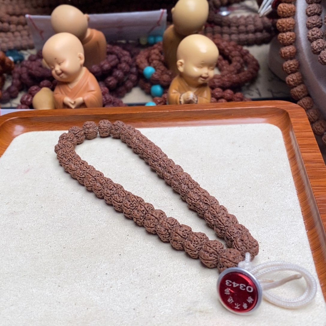 留***印金刚菩提吊坠平细单圈卡10