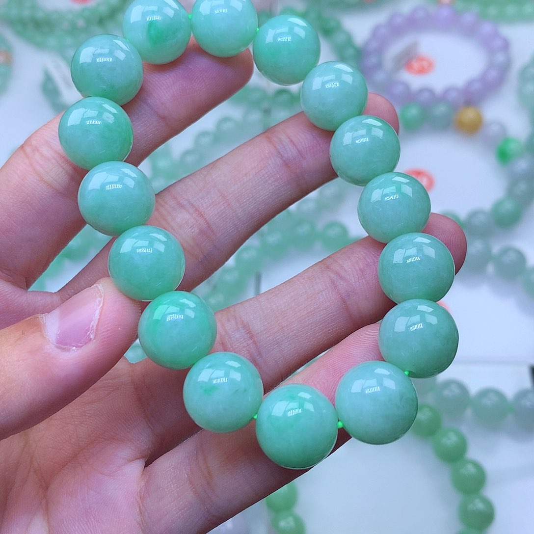 翡翠未镶嵌毛衣链