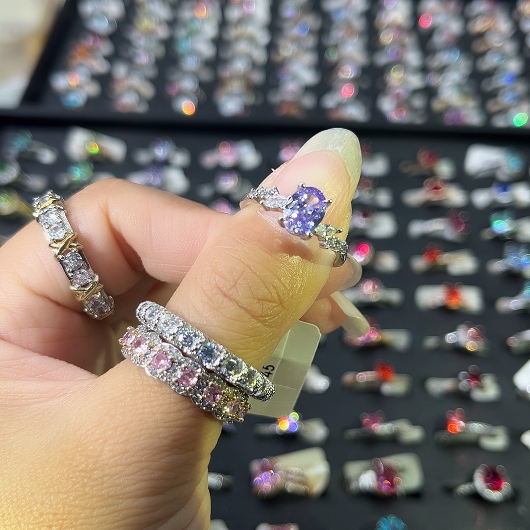 莫桑石非金属银河紫钻-12