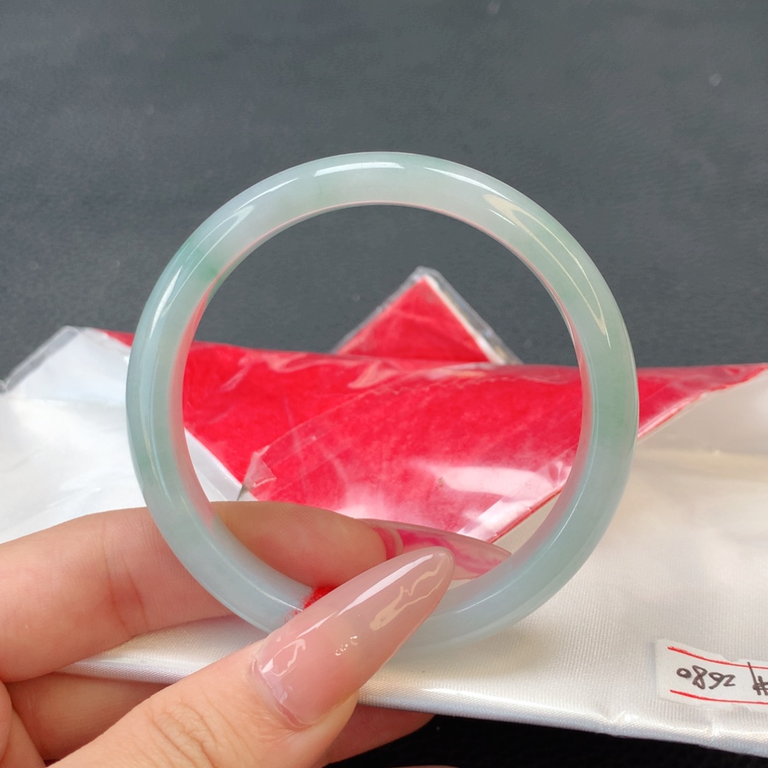 翡翠手镯未镶嵌翡翠手镯53.5