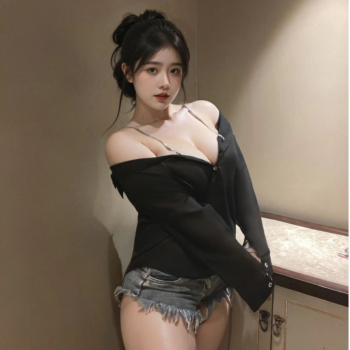 【若隐若现】可外穿性感衬衫雪纺睡裙高级感钻石吊带纯欲睡衣套装女