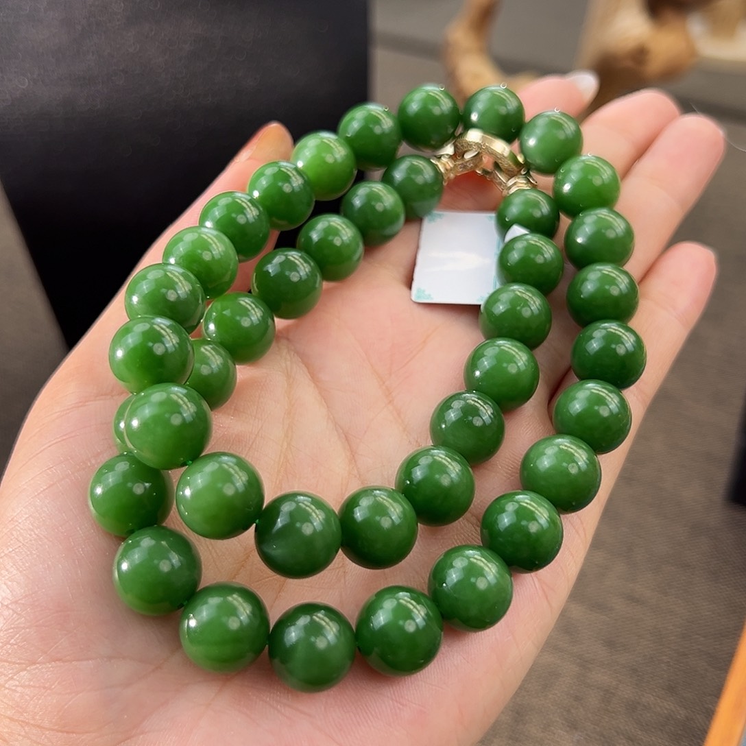 *****和田玉（碧玉）未镶嵌项链