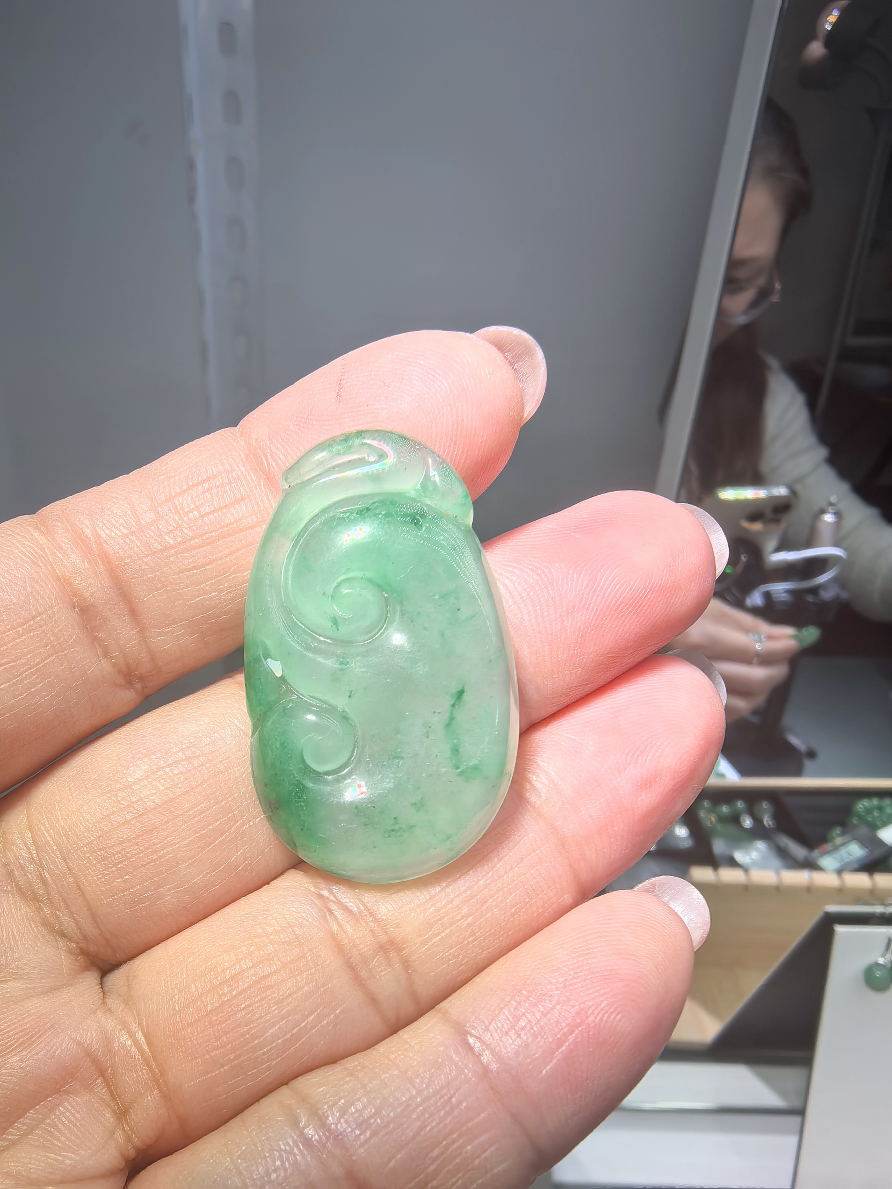 天然非洲翠如意吊坠（多样性发货）