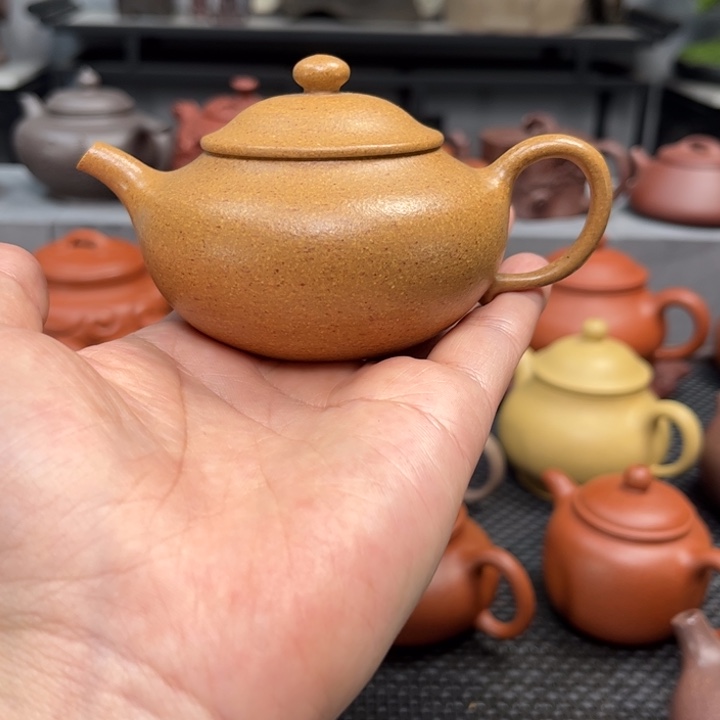紫砂茶壶紫砂艺术茶具套装黄金段