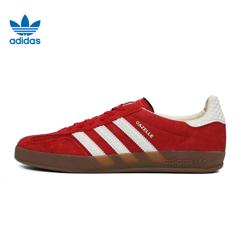 同adidas阿迪达斯三叶草男女鞋GAZELLE INDOOR运动鞋休闲鞋IF1808