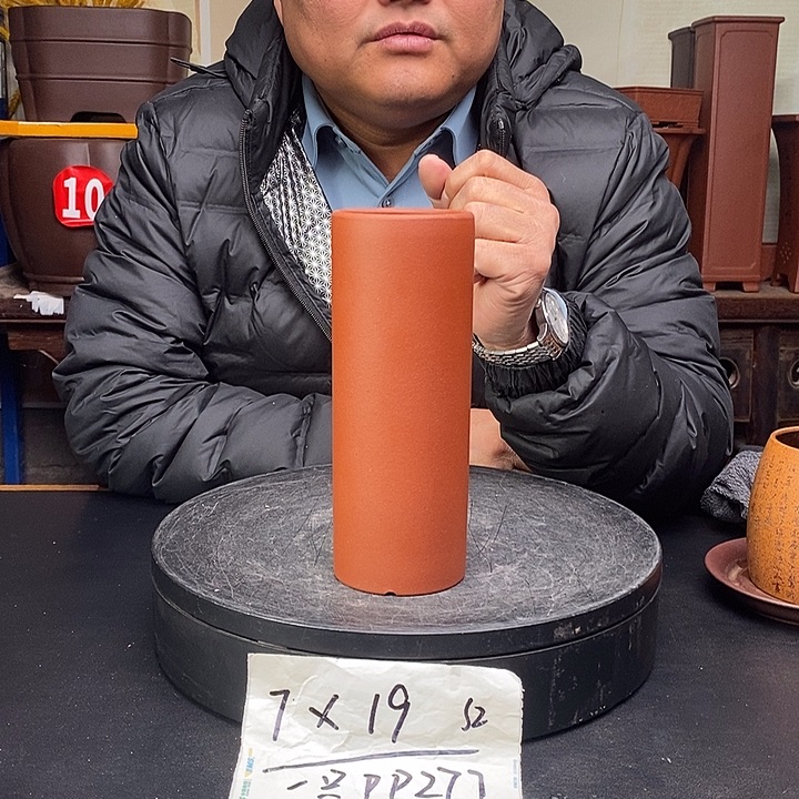 紫砂花盆货号一只