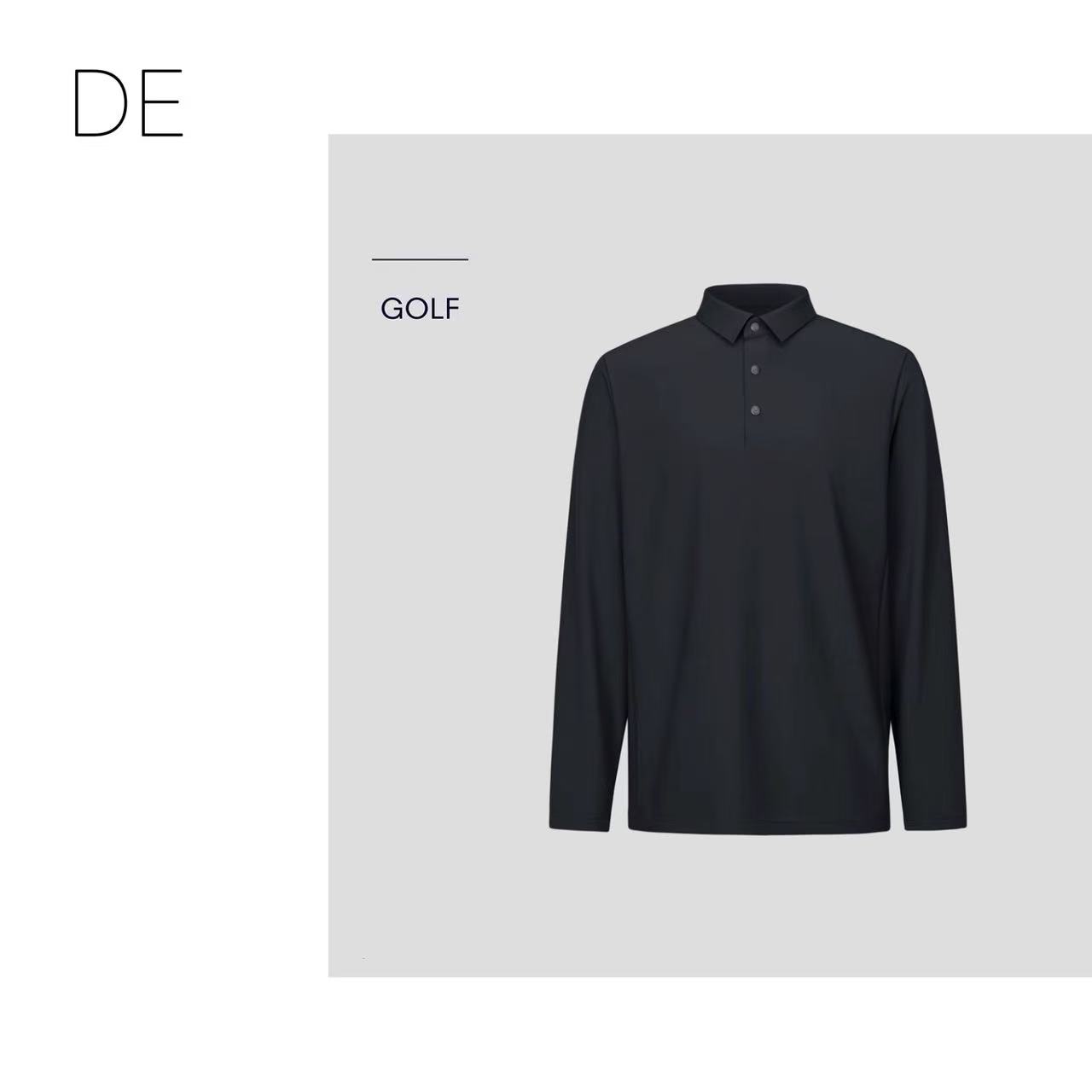 旷野  T T 高尔夫男士PRO系列长袖POLO衫秋冬