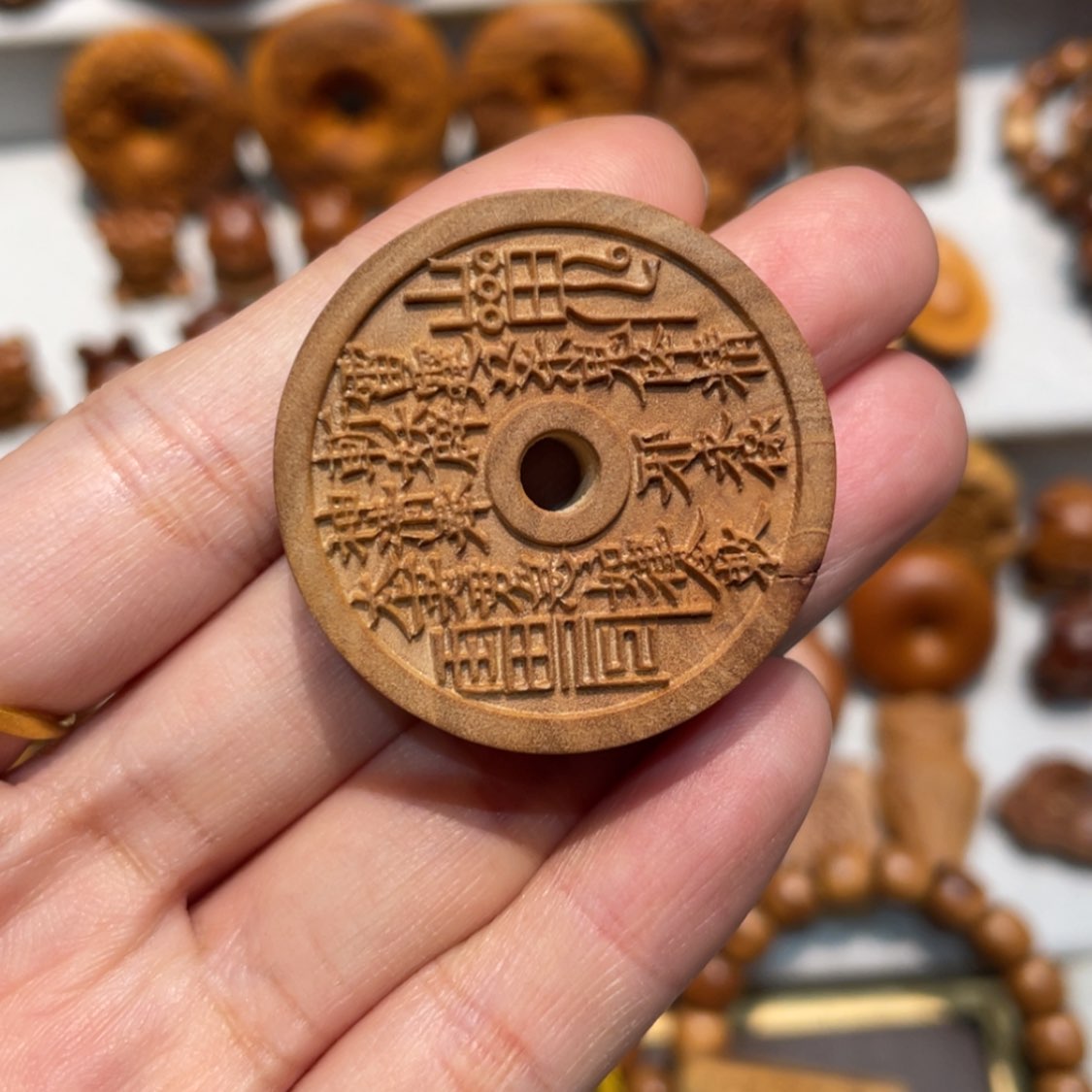 【闪购商品】檀香木吊坠小吊坠瑕疵