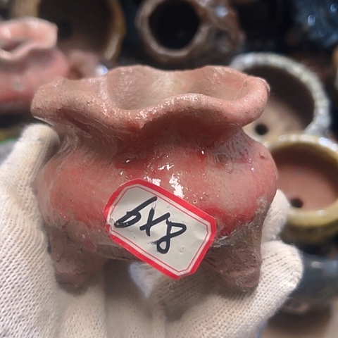 红陶粗陶花盆手工