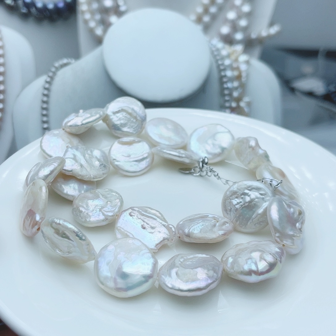 淡水珍珠颈饰钛钢爱***林