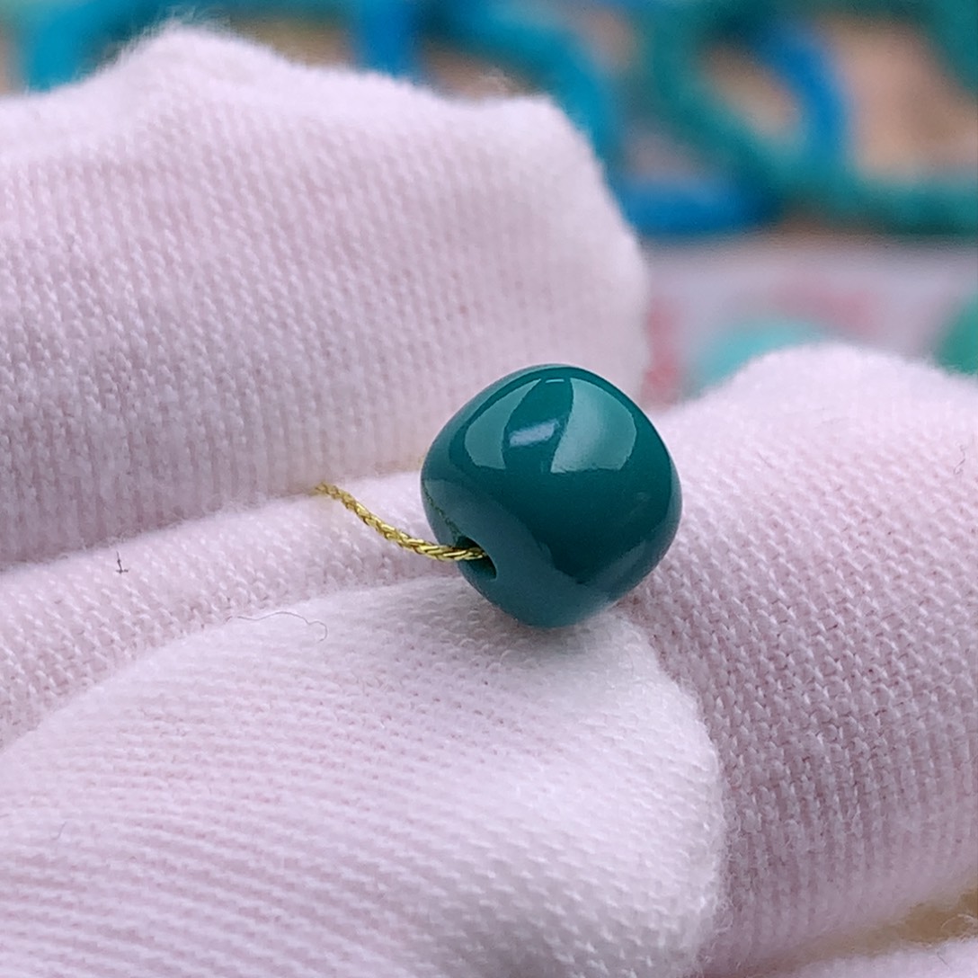 绿松石珠宝奇石未镶嵌7.2✖️6.3mm