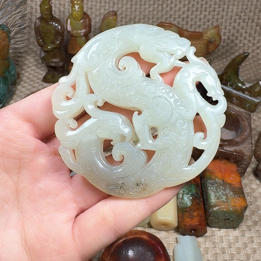 白玉菩提吊坠挂件